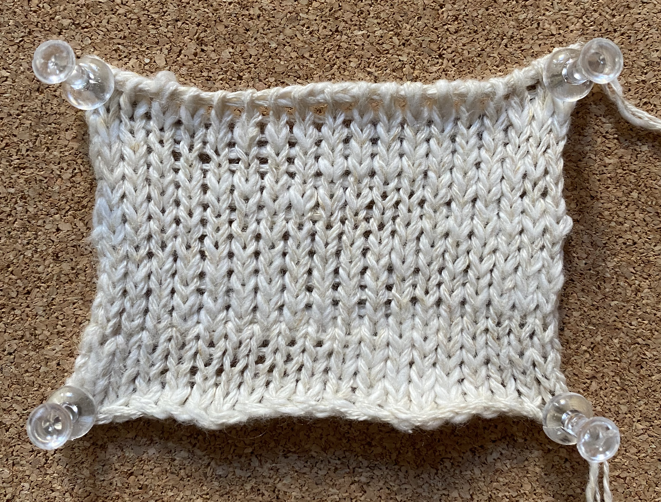 Purple knit rectangle