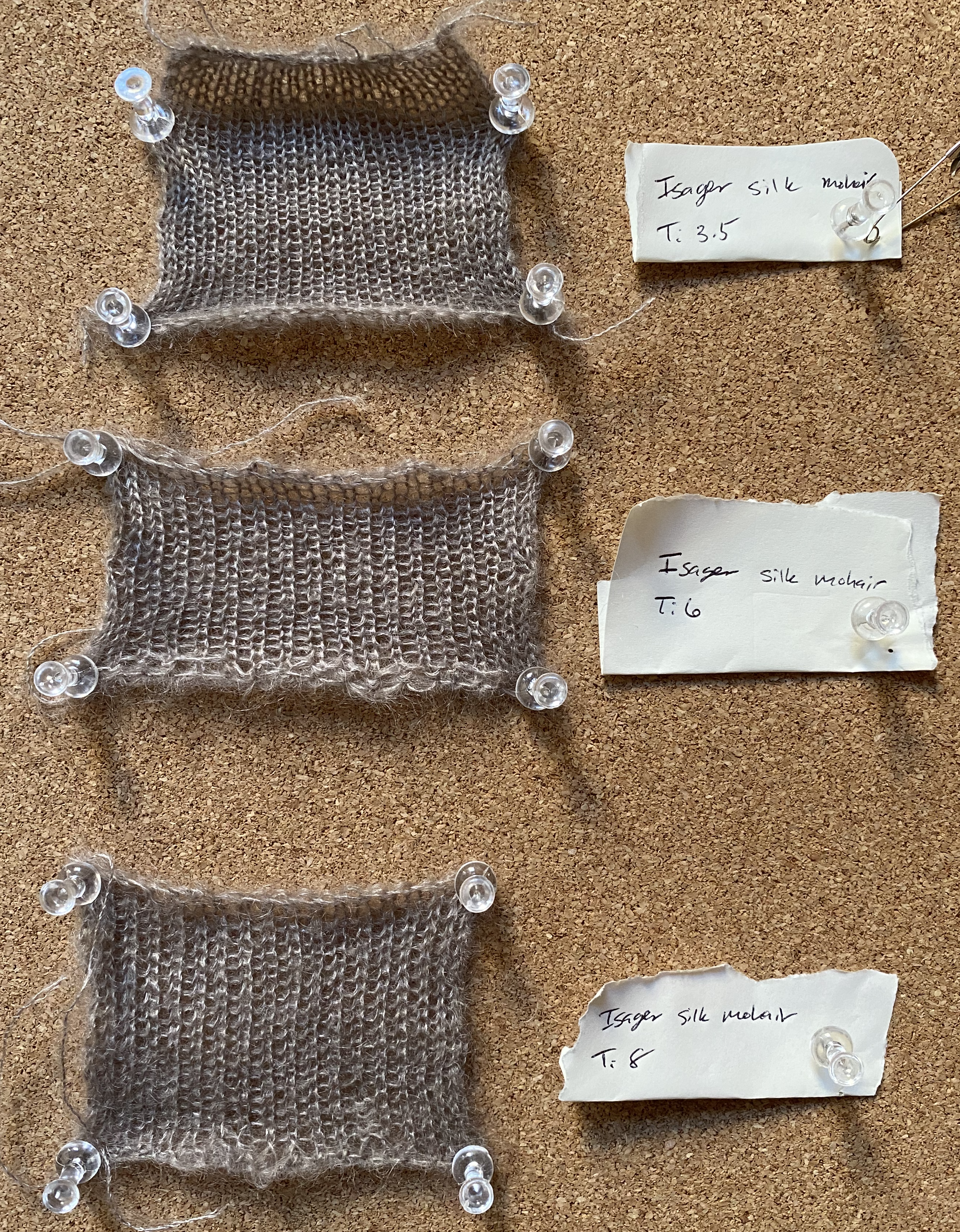 grey knit rectangle